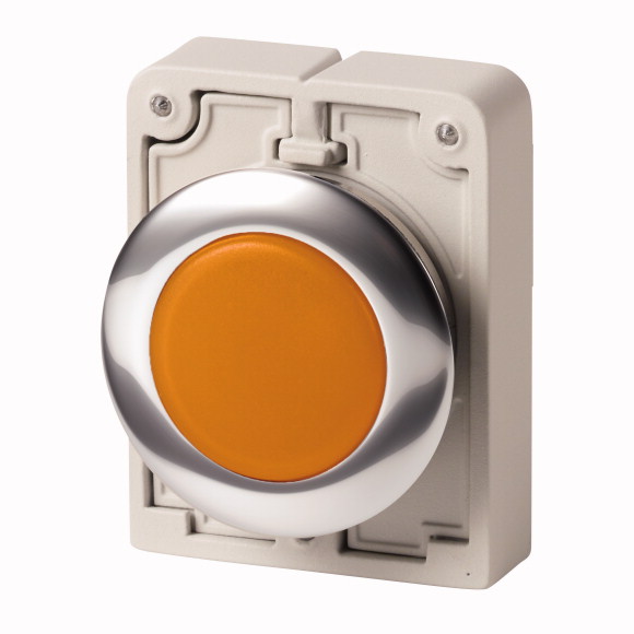 GŁÓWKA LAMPKI SYGN.,30MM,PŁASKA,BURSZTYN. M30C-FL-A - 183286 - EATON