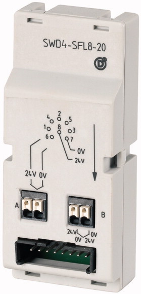 ADAPTER (PRZEPUST) Z PRZEWODU PŁASKIEGO NA OKRĄGŁY SMARTWIRE-DT SWD4-SFL8-20 - 121380 - EATON