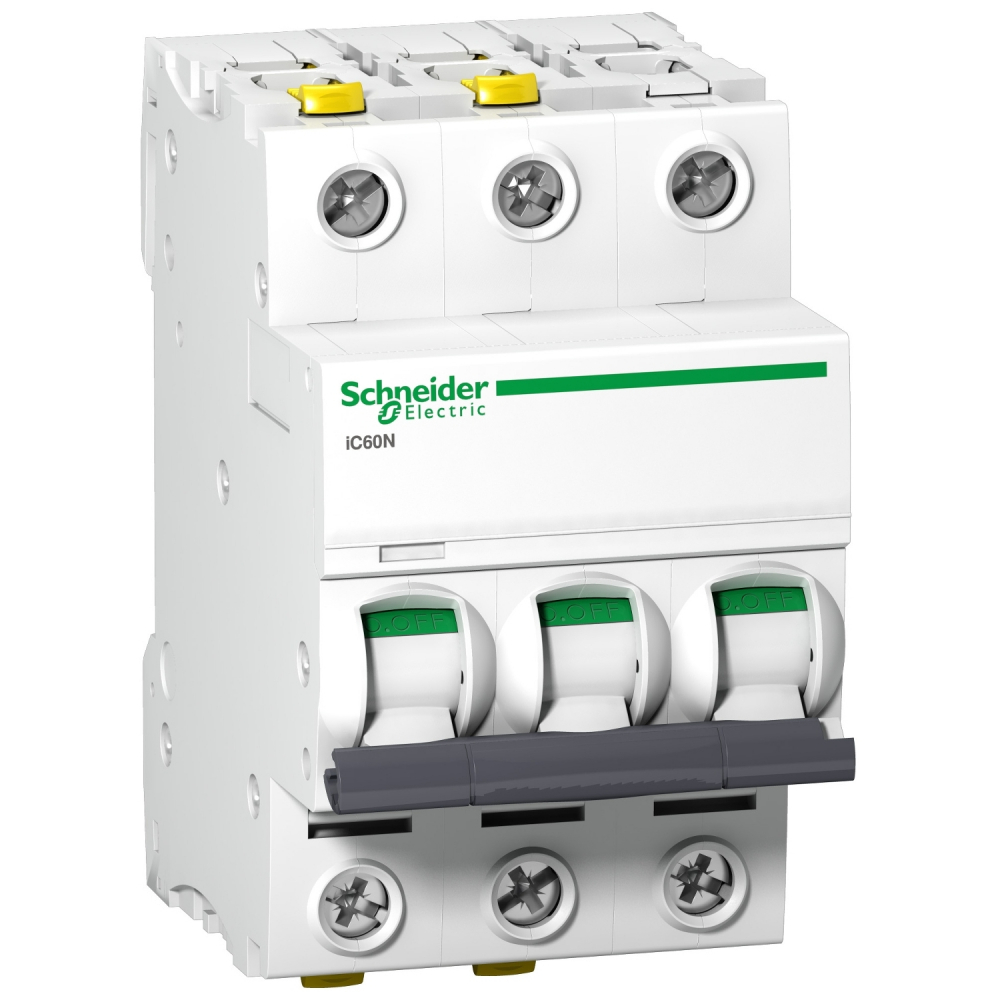 Wyłącznik nadprądowy Acti9 iC60N-C13-3 C 13A 3-biegunowy - A9F04313 - SCHNEIDER ELECTRIC
