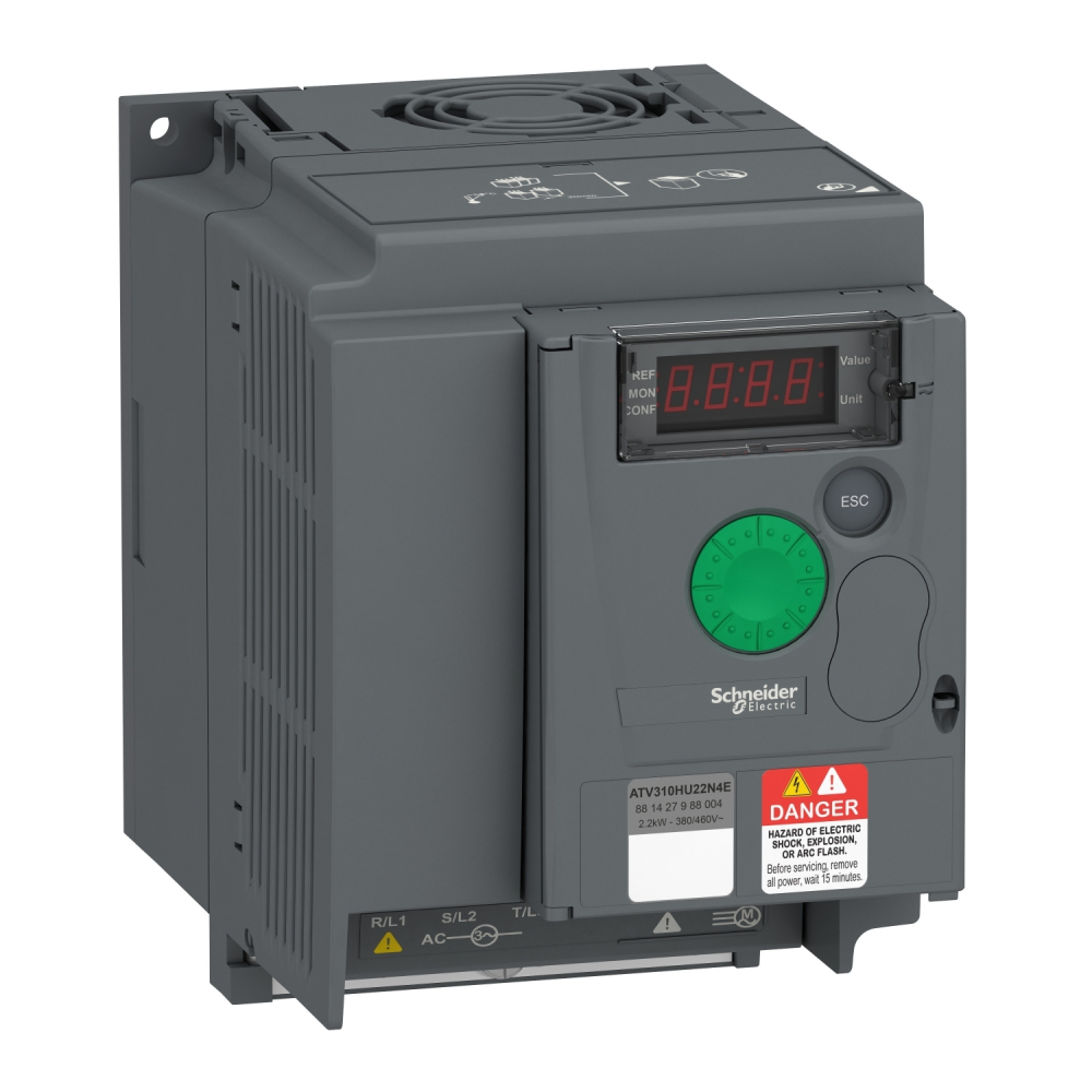 ATV310, 2.2kW, 3f, 380...460 V, IP 20 - ATV310HU22N4E - SCHNEIDER ELECTRIC