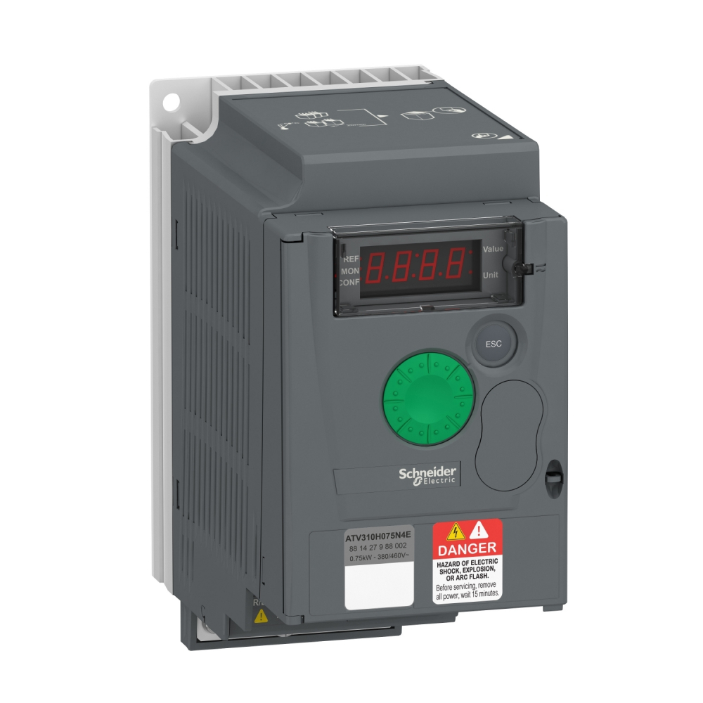 ATV310, 0.75kW, 3f, 380...460 V, IP 20 - ATV310H075N4E - SCHNEIDER ELECTRIC