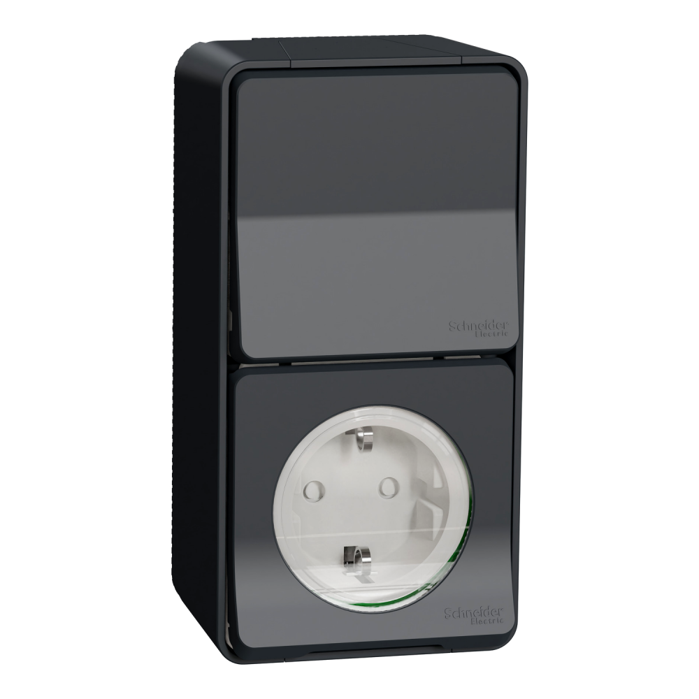 Mureva łącz.schod+gniazdo schuko antr. - MUR36024 - SCHNEIDER ELECTRIC