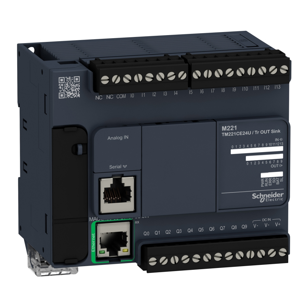 Sterownik PLC M221 24IO TR NPN ETH - TM221CE24U - SCHNEIDER ELECTRIC