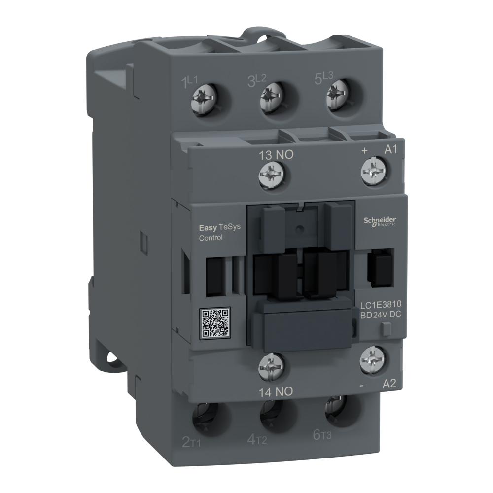 Stycz.EasyTS 3P 38A AC3 18,5KW 24VDC 1NO - LC1E3810BD - SCHNEIDER ELECTRIC