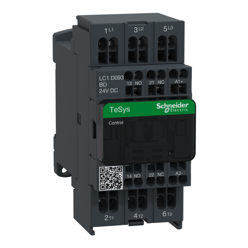 STYCZ.D 3P AC3-9A,NZ+NO,24V DC - LC1D093BD - SCHNEIDER ELECTRIC