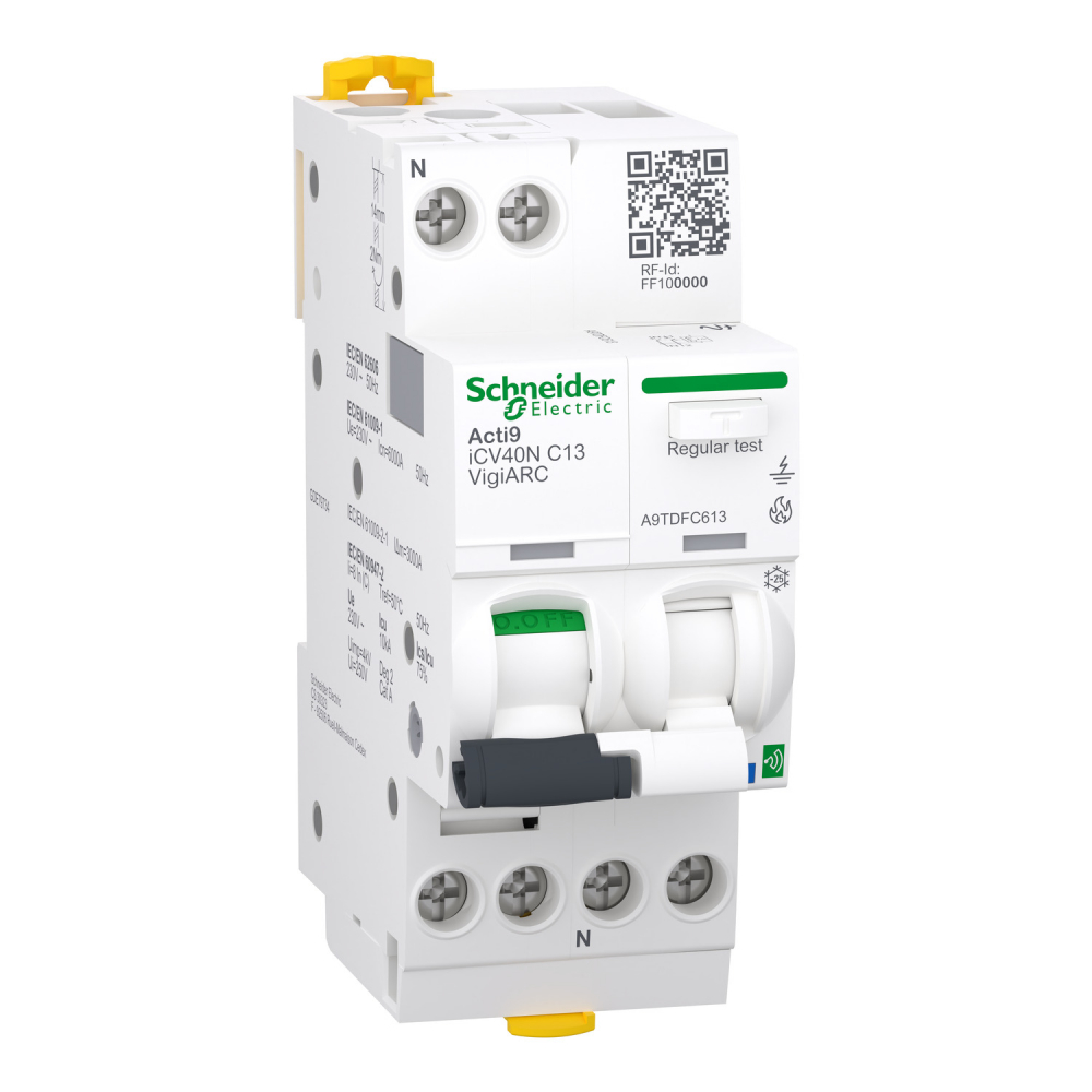 Acti9 Active iCV40N-VigiARC-C13-30-SI-1N - A9TDFC613 - SCHNEIDER ELECTRIC