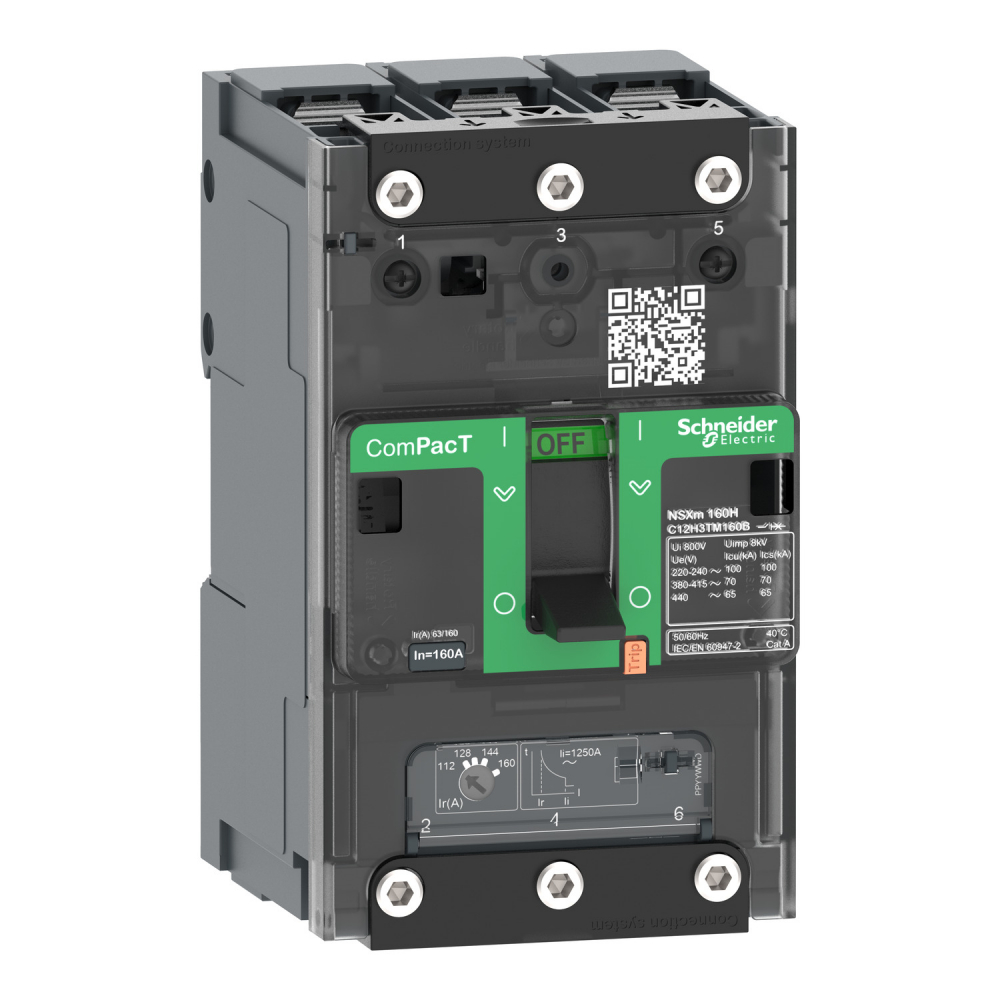 NSXm160B 25kA AC 3P 80A TMD - C11B3TM080B - SCHNEIDER ELECTRIC
