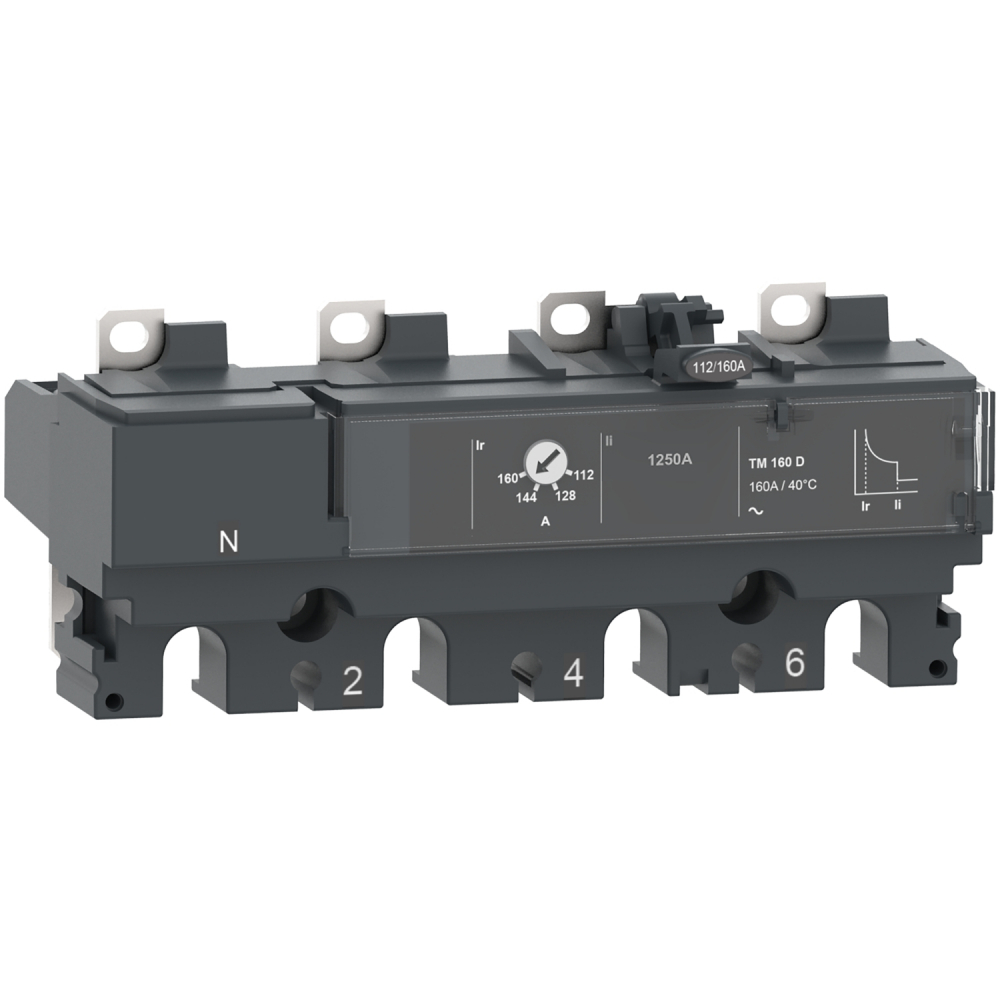 NSX160 AC 4P3D 125A TMD - C166TM125 - SCHNEIDER ELECTRIC