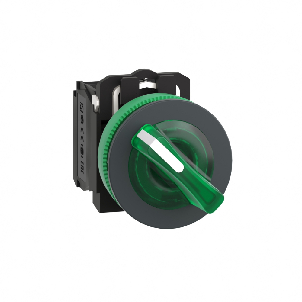 PŁASKI ZIELONY PRZEŁPIÓR 2POZ 24 1NO 1NC - XB5FK123B5 - SCHNEIDER ELECTRIC