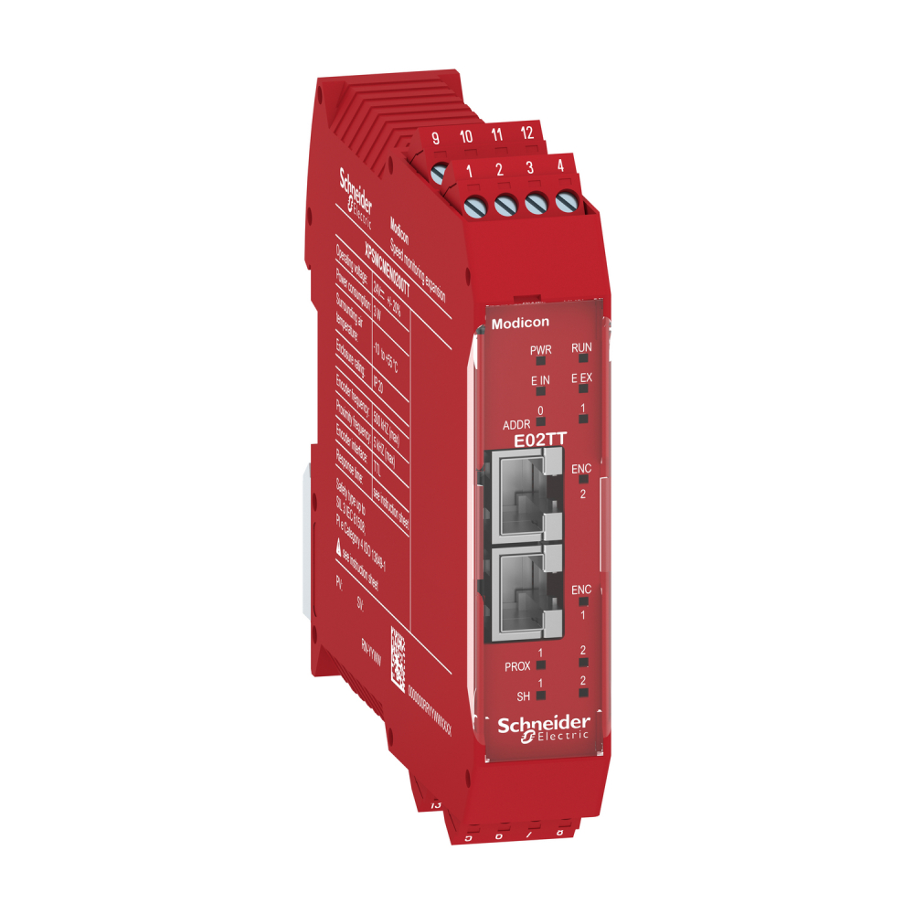 Moduł bezp.pręd.2TTL+2prox. Zac. śrubowe - XPSMCMEN0200TT - SCHNEIDER ELECTRIC