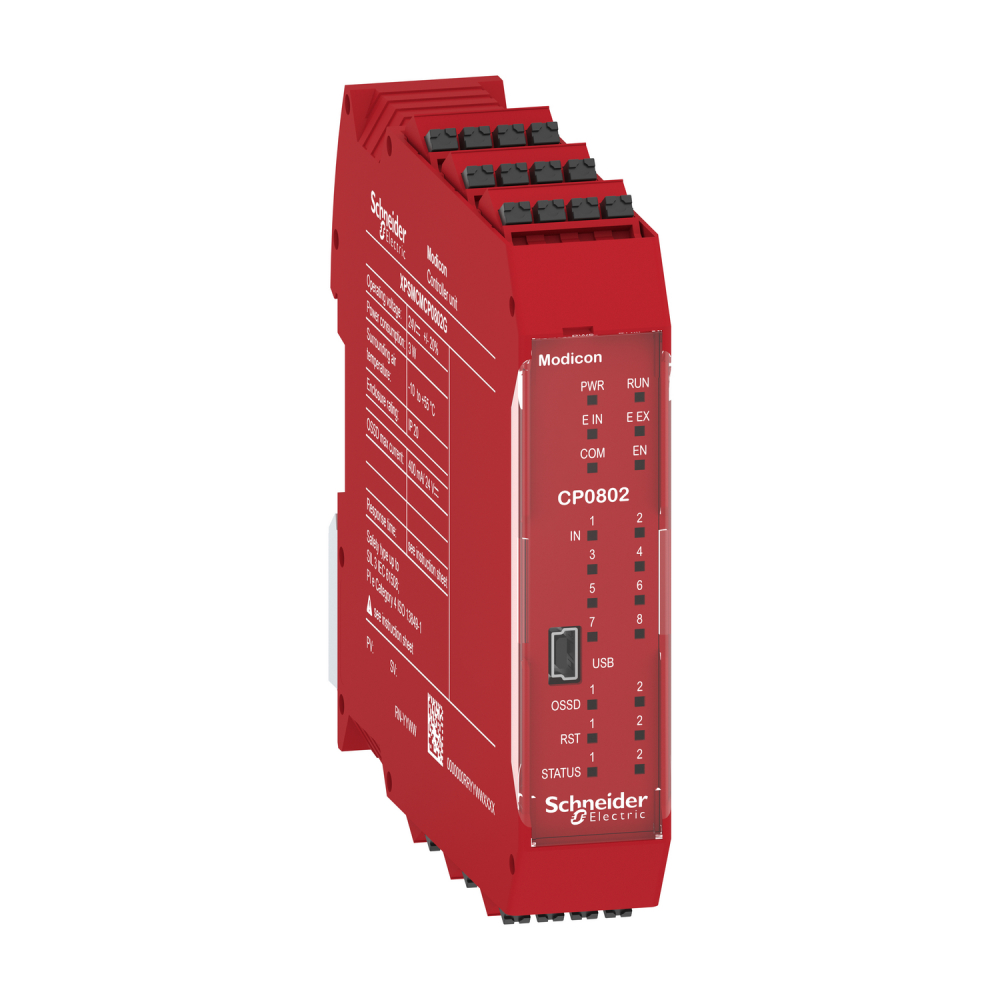 Kontroler 8wej.2wy.OSSD zaciski sprężyn. - XPSMCMCP0802G - SCHNEIDER ELECTRIC