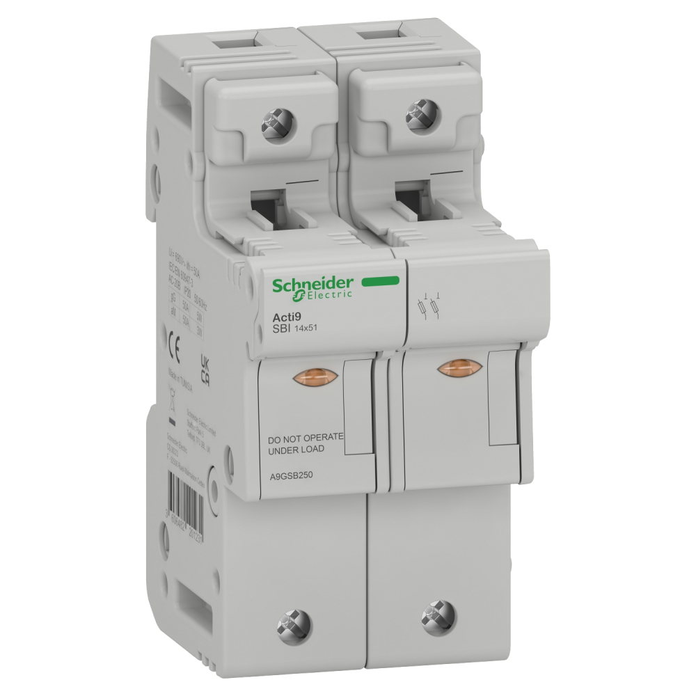 SBI-50-2 podstawa bezpiecznikowa 50 A - A9GSB250 - SCHNEIDER ELECTRIC