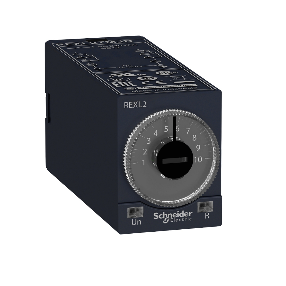 PRZEK. CZAS. WTYK.1C/O 1-FUNKC. 24VDC - REXL2TMBD - SCHNEIDER ELECTRIC