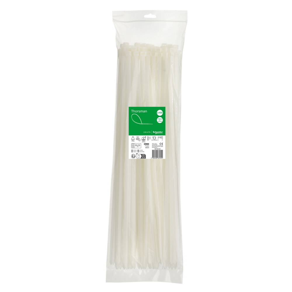 Opaska kabl. 550x8.8mm (100szt.) biała - IMT46426 - SCHNEIDER ELECTRIC