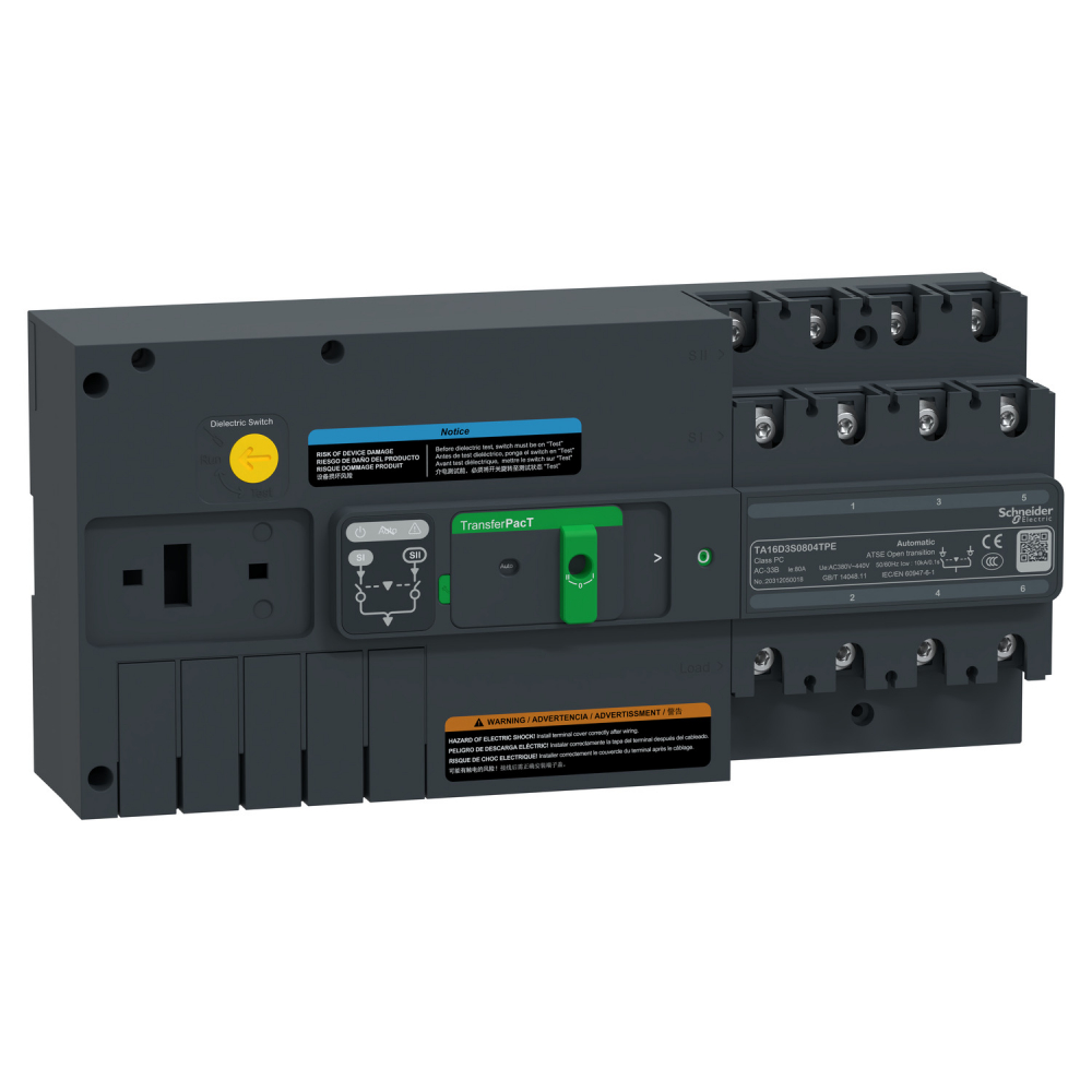 Ukł. przeł. zas. TA16, 80A 3P pokr. - TA16D3S0804TPE - SCHNEIDER ELECTRIC