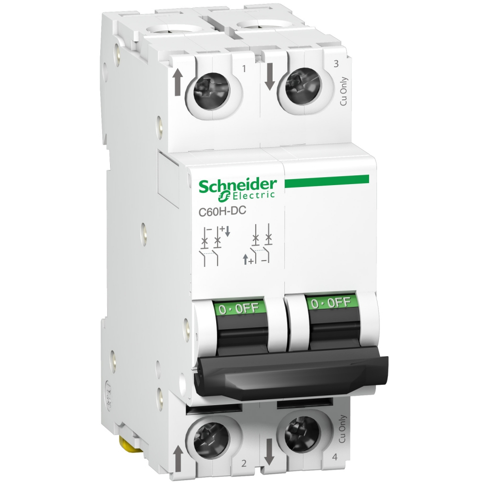 Wyłącznik nadprądowy C60H-DC-C20-2 - A9N61532 - SCHNEIDER ELECTRIC