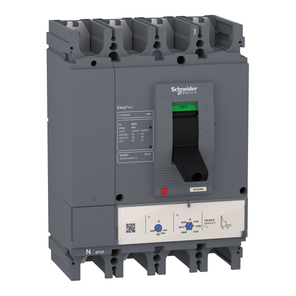 Wyłącznik CVS400F TM320D 4P3D - LV540308 - SCHNEIDER ELECTRIC