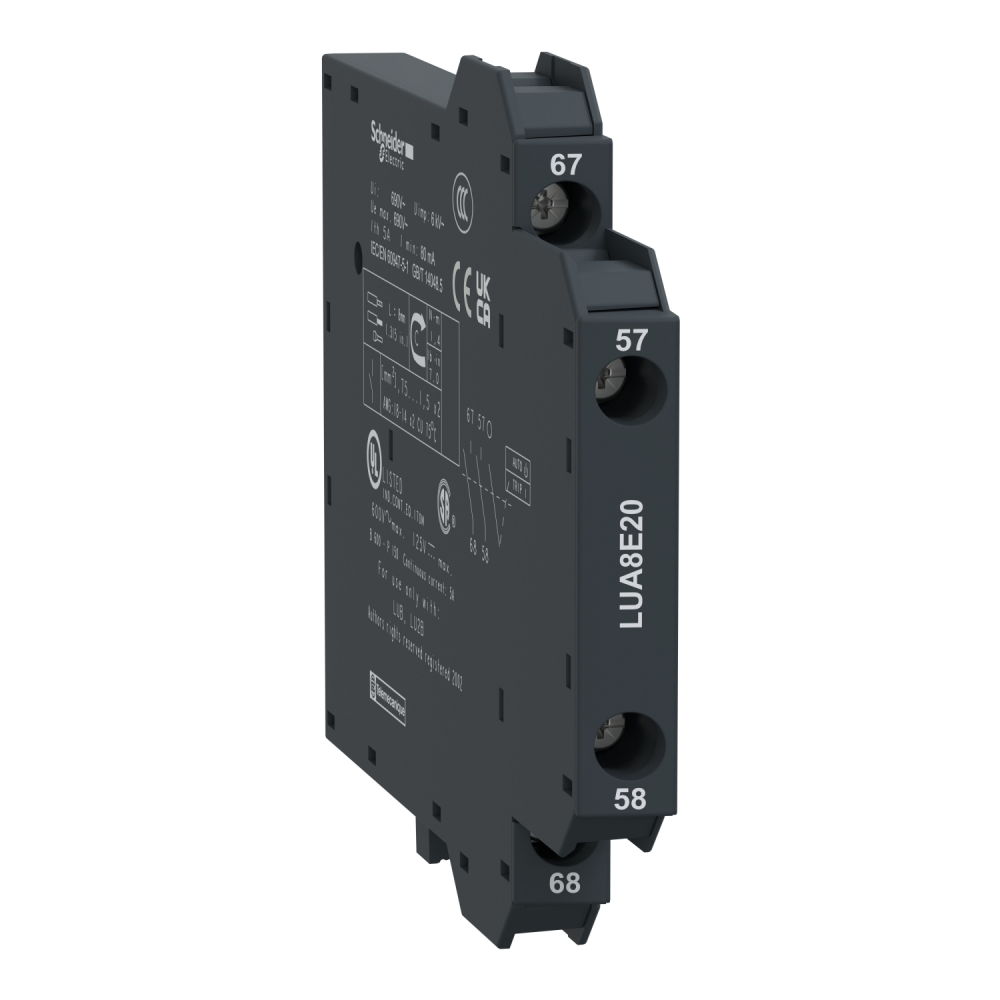 2 styki N/O zaciski śrubowe Tesys T - LUA8E20 - SCHNEIDER ELECTRIC