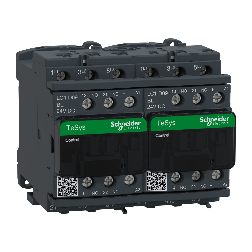STYCZ.NAW.D 3P AC3-9A,24V DC(L) - LC2D09BL - SCHNEIDER ELECTRIC