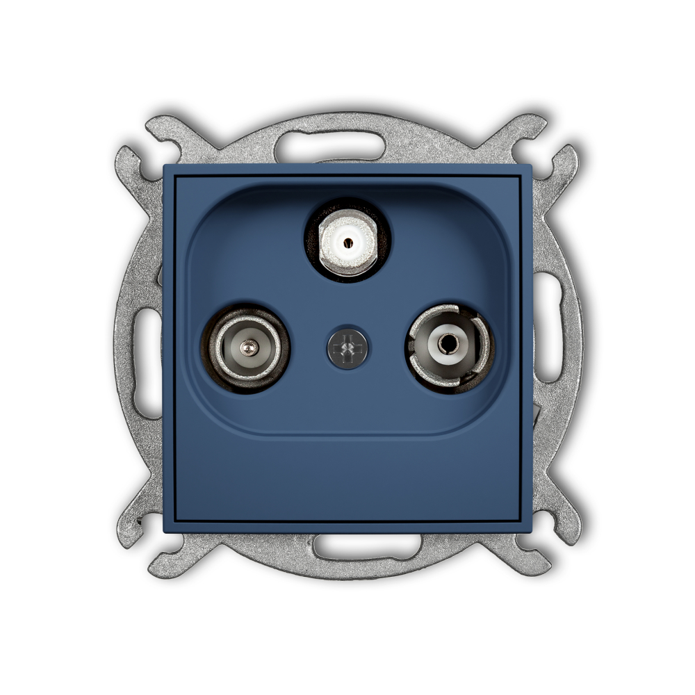 Mechanizm gniazda abonenckiego RTV-SAT końcowego 1,5dB podtynkowy IP 20 ICON navy blue - 64IGS - KARLIK