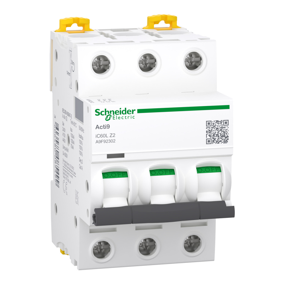 Wyłącznik nadprądowy iC60L-Z2-3 - A9F92302 - SCHNEIDER ELECTRIC