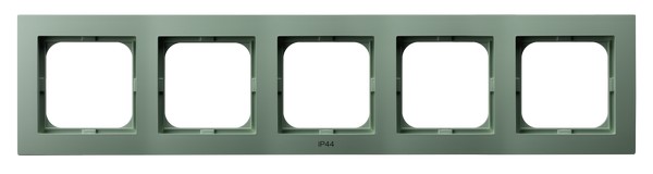 Ramka pięciokrotna do łączników IP-44 ZIELONY MAT - RH-5G/84 - OSPEL