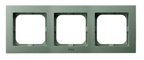 Ramka potrójna do łączników IP-44 ZIELONY MAT - RH-3G/84 - OSPEL