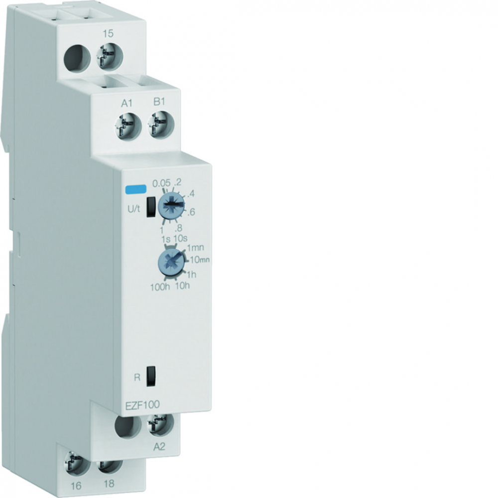 Przekaźnik czasowy 24-230VAC/DC 8A/250V z opóźnieniem wyłączenia - EZF100 - HAGER