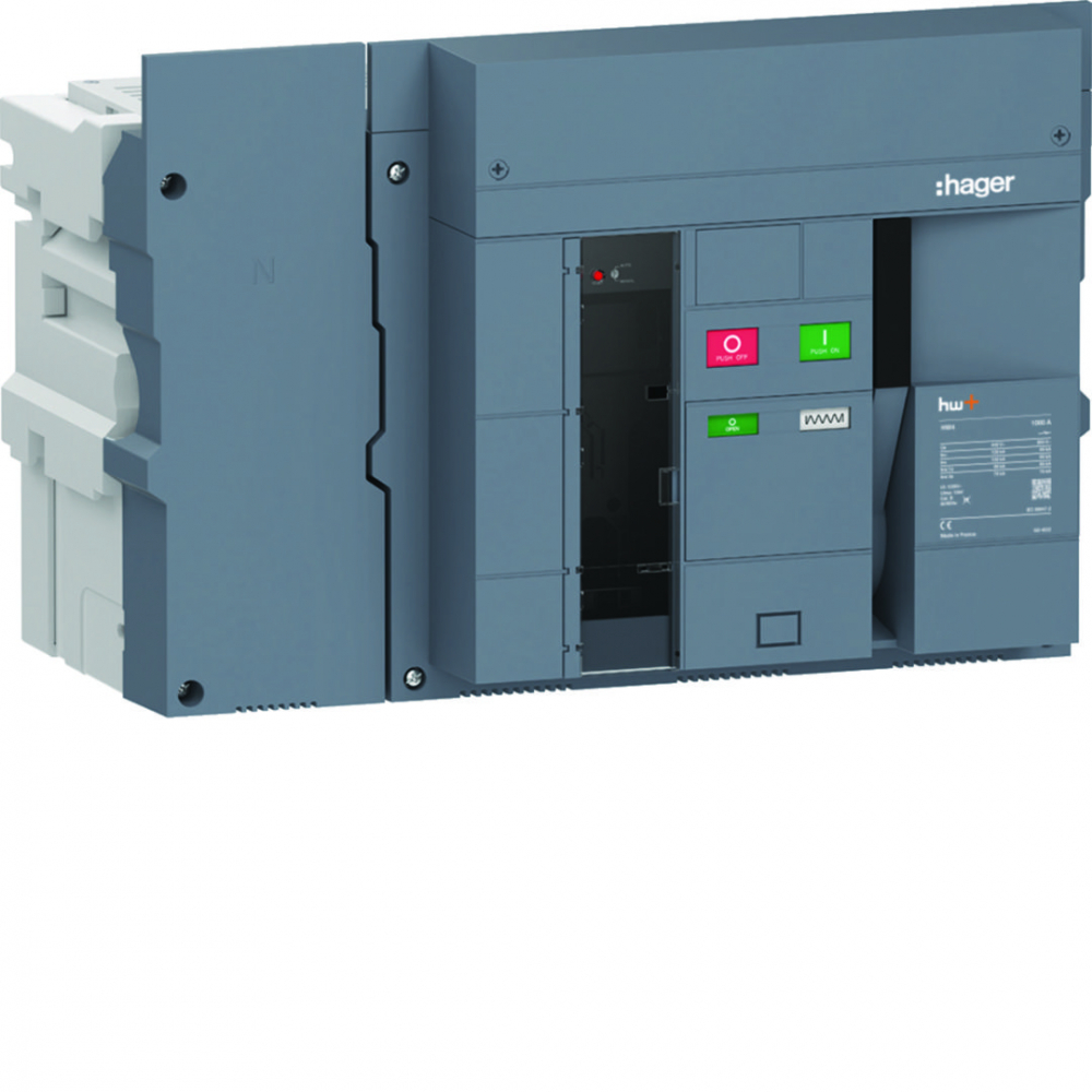 ACB HW4 120kA 1000A 4P Wyłącznik powietrzny wysuwny do wyzwalacza sentinel - HW4P410DB - HAGER