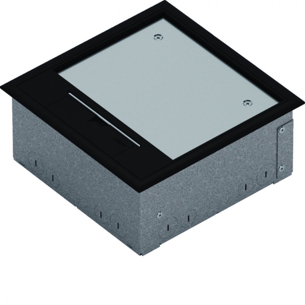 tehalit.VE-EE Zestaw puszka podło-mon IP30 1,5kN Q06 205x205 5mm PA/stal czarny - UDKQ069005 - HAGER