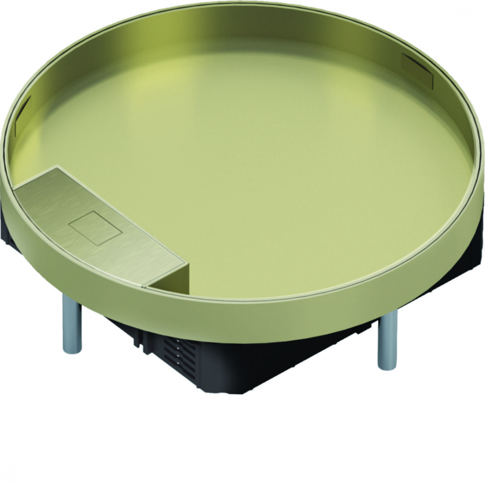 tehalit.VE-EE Pokrywa uchylna IP30 5kN MKR12 fi306 25mm mosiądz - MKR120LE25 - HAGER