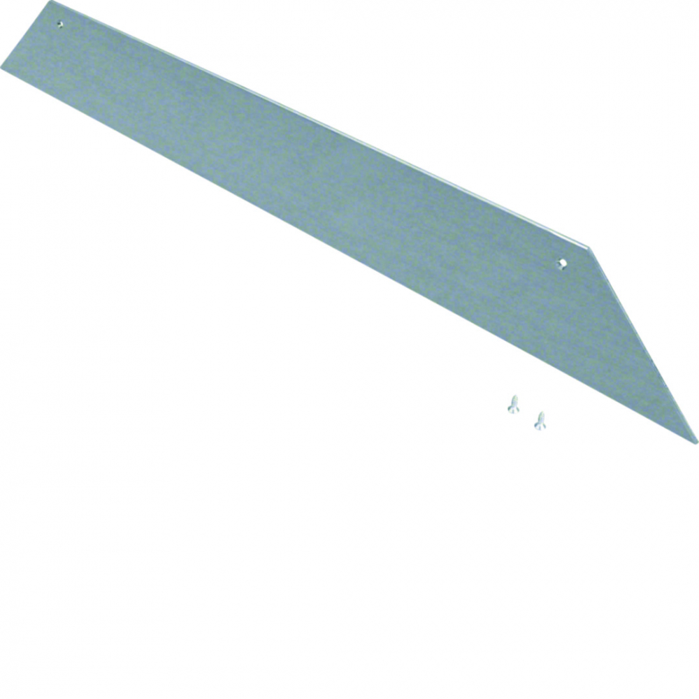 tehalit.AK Końcówka 2-str skos pokrywy 400X70mm stal - AKE4000702 - HAGER