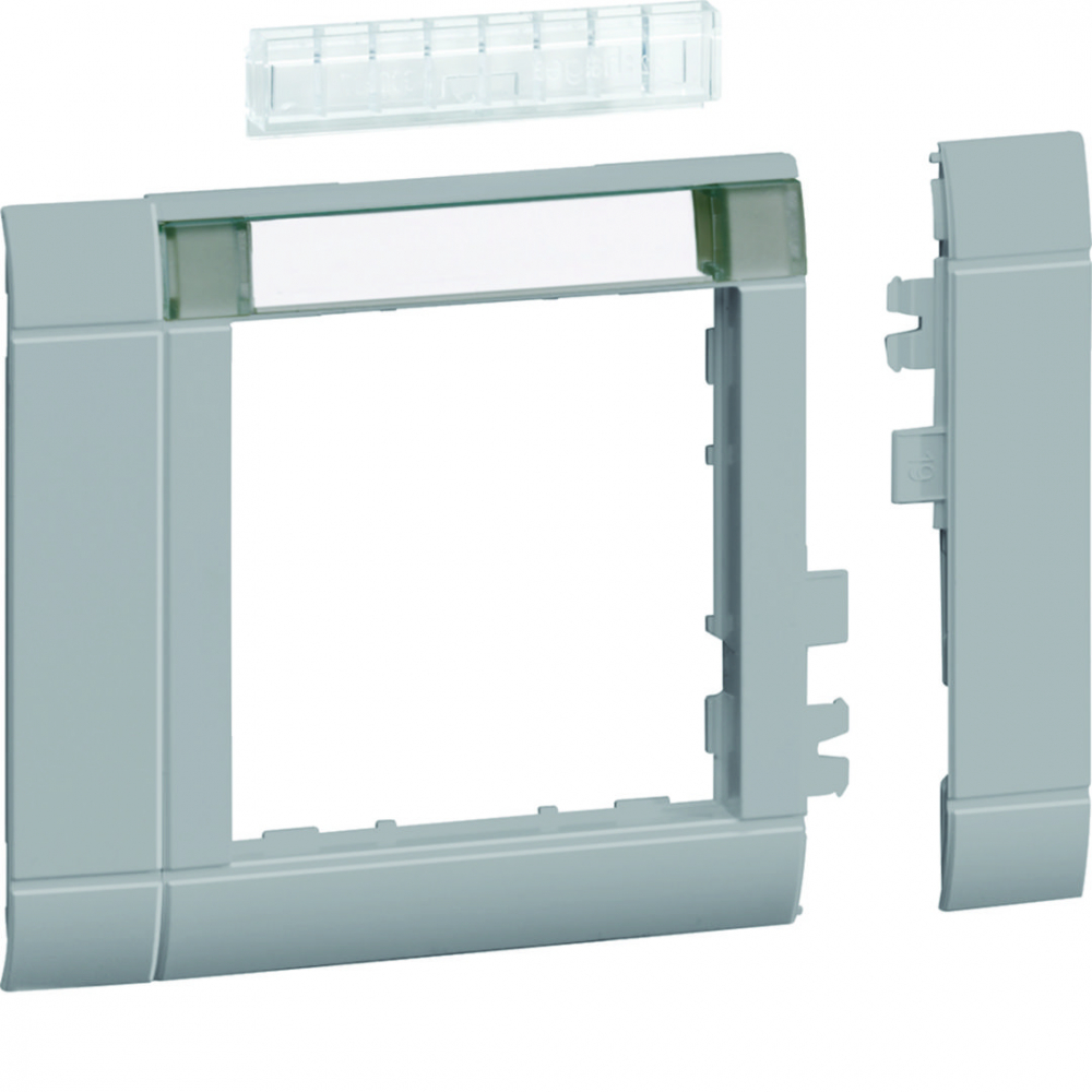 tehalit.WA Maskownica 80mm 1-krotna 55x55mm pole opisowe PC-ABS bezhalog l.alu - GR0802ALAN - HAGER