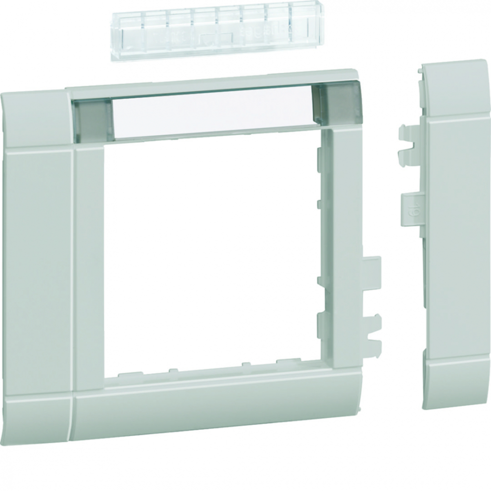 tehalit.WA Maskownica 80mm 1-krotna 55x55mm pole opisowe PC-ABS bezhalog jszary - GR0802A7035 - HAGER