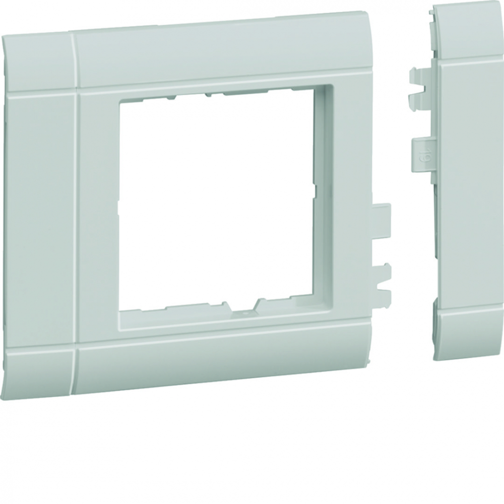 tehalit.WA Maskownica 80mm 1-krotna 50x50mm PC-ABS bezhalogenowy jasnoszary - GR0800B7035 - HAGER