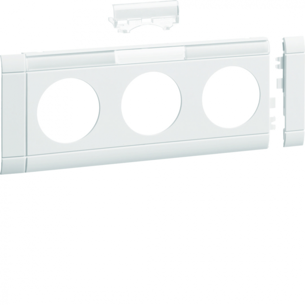tehalit.WA Maskownica 3-krotna z polem opisowym ABS bezhalogenowy biały - GB080319016 - HAGER