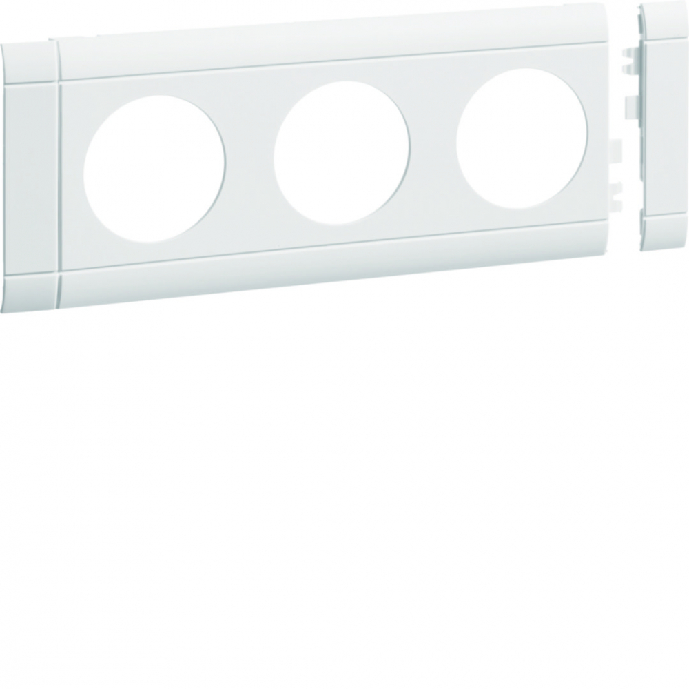 tehalit.WA Maskownica 3-krotna ABS bezhalogenowy biały - GB080309016 - HAGER