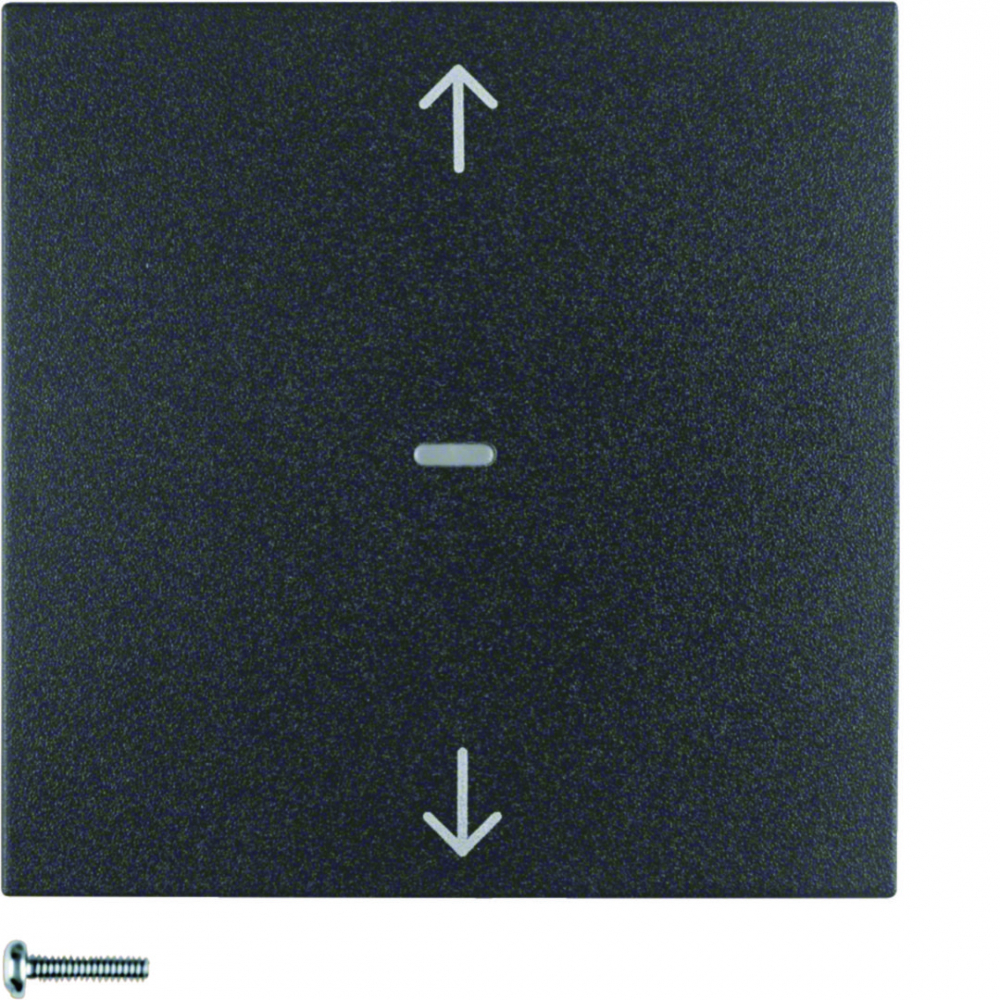 B.Kwadrat/S.1/B.3/B.7 KNX RF quicklink przycisk żaluzjowy, antracyt, mat - 85245285 - HAGER