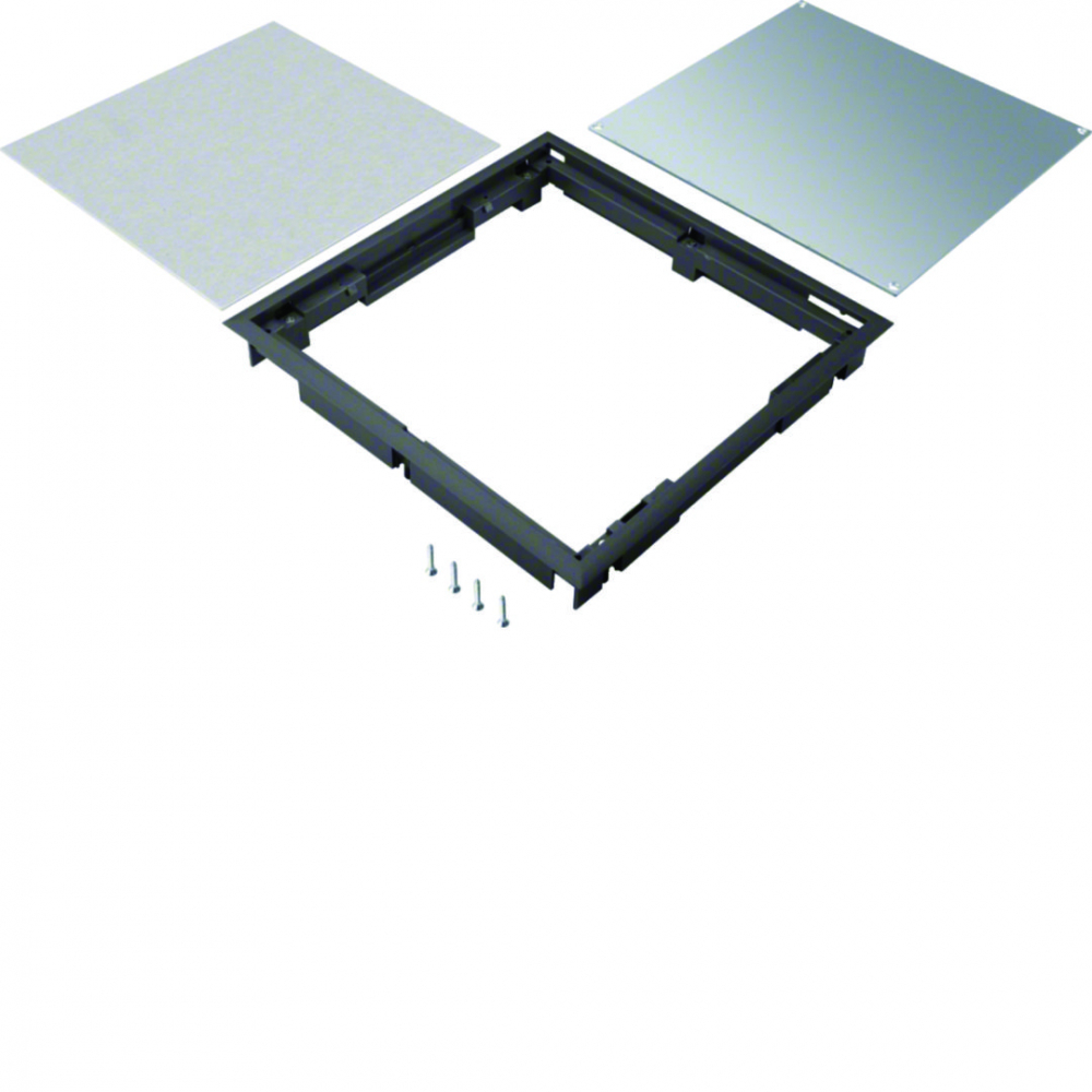 tehalit.VE-EE Pokrywa pełna płytki montaż Q08 294X294 5mm czarny PA - BDQ08059005 - HAGER