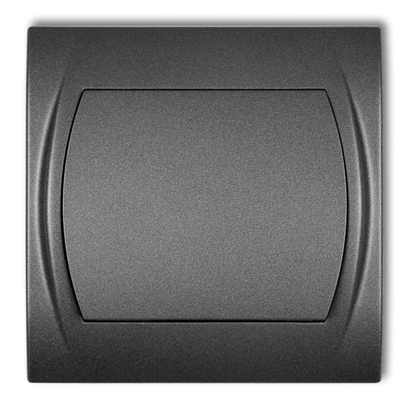 Łącznik jednobiegunowy podtynkowy IP 20, 10AX 250V~ LOGO grafitowy - 11LWP-1 - KARLIK