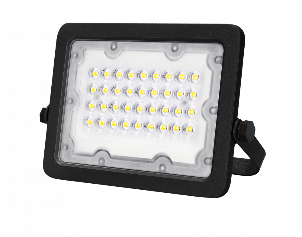NAŚWIETLACZ LED GALAXI 30W 3000LM 4000K IP65 CZARNY - LFL230 - LUMAX