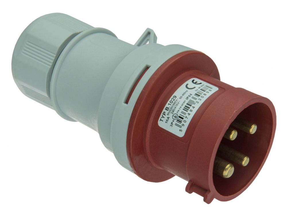 wtyczka siłowa 16A 4p - B.1029 - PAWBOL