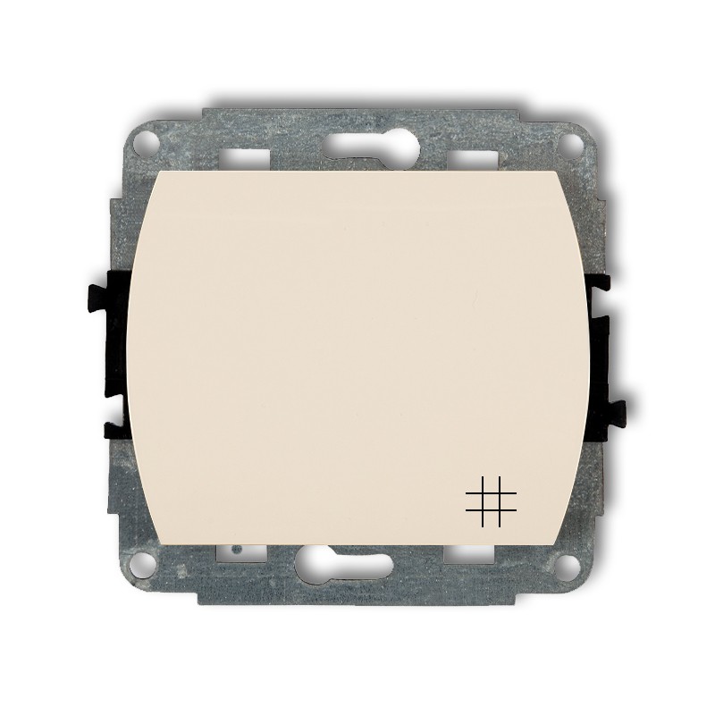Mechanizm łącznika krzyżowego podtynkowy IP 20, 10AX 250V~ TREND beżowy - 1WP-6 - KARLIK
