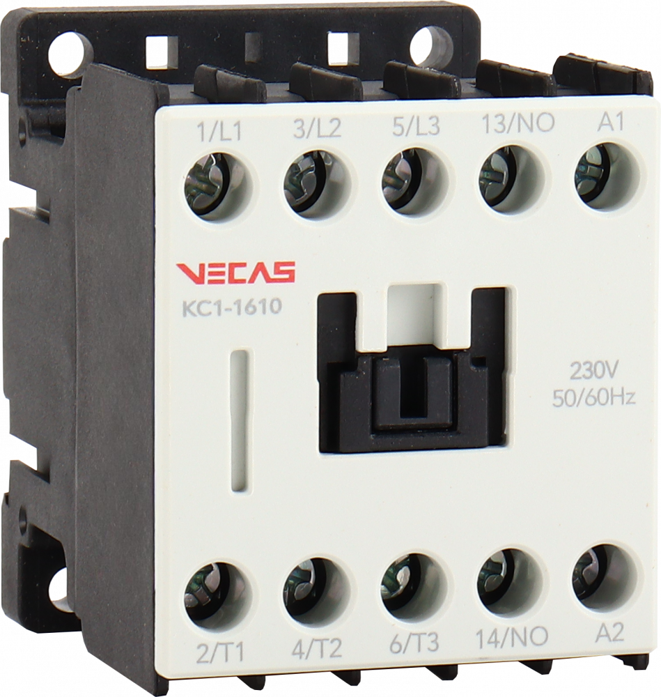 Stycznik mocy 16A AC-3 3P 1NO 230V AC - VCS-KC1-16-10-230 - VECAS