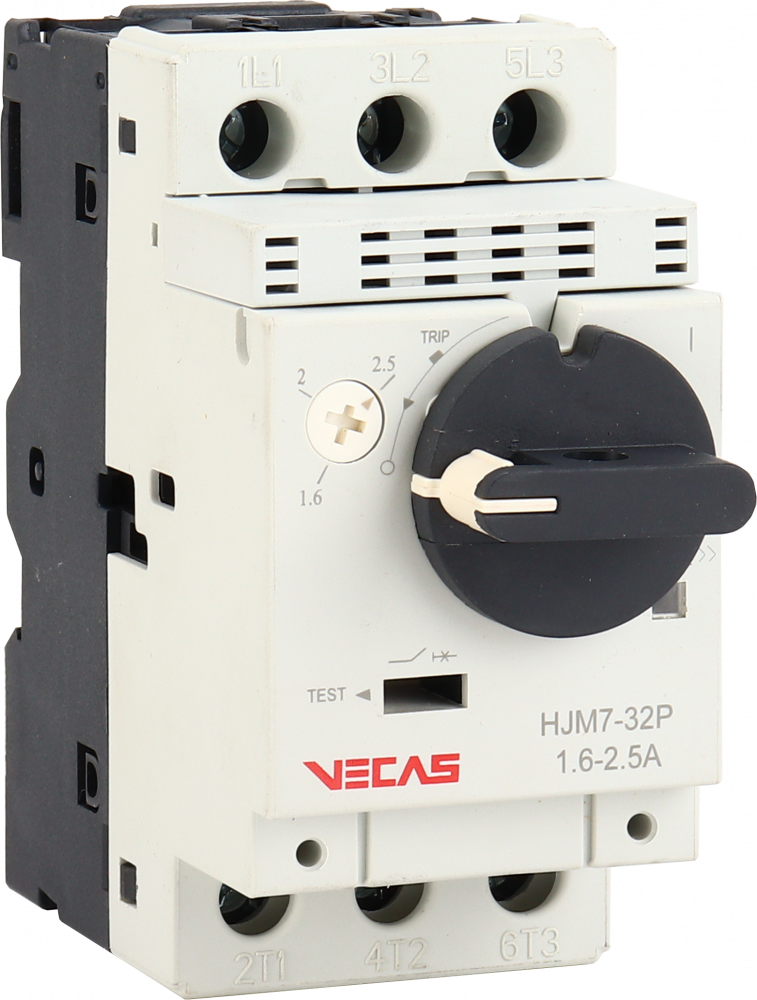 Wyłącznik silnikowy HJM7-32P 3P 1-1,6A 0,37kW - VCS-HJM7-32P-06 - VECAS
