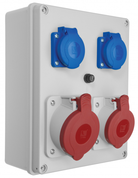 ROZDZIELNICA R-BOX 240, 1X32A/5P, 1X16A/5P, 2X250V. - B.1098 - PAWBOL