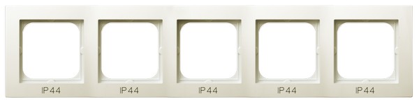 RAMKA PIĘCIOKROTNA DO ŁĄCZNIKÓW IP44 ECRU AS - RH-5G/27 - OSPEL