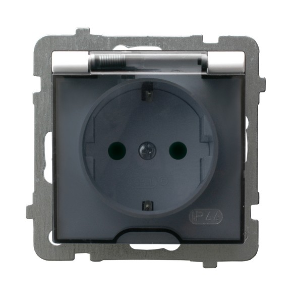 GNIAZDO BRYZGOSZCZELNE Z UZIEMIENIEM SCHUKO IP44 AS - GPH-1GS/m/00/d - OSPEL
