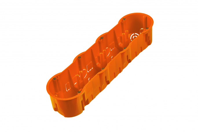 PUSZKA INSTALACYJNA POCZWÓRNA Z WKRĘTAMI, GŁĘBOKA PK 60 - A.0049WPG - PAWBOL