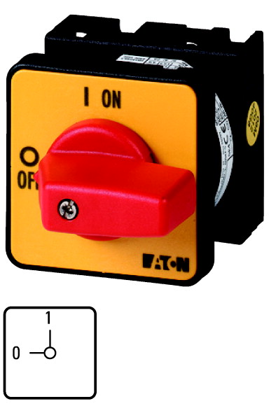 ŁĄCZNIK KRZYWKOWY 20A T0-1-102/E-RT  - 009046 - EATON
